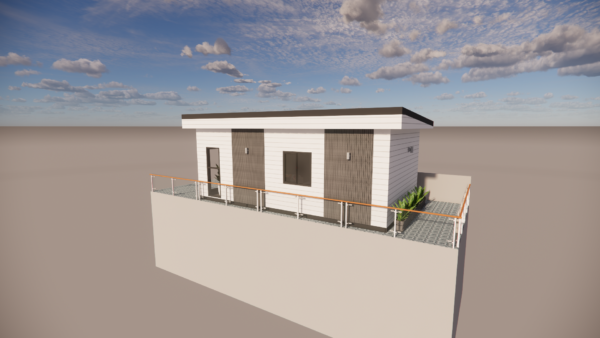 Nhà lắp ghép trên sân thượng 38.25m2 Nhà lắp ghép hiện đại 5x10m = 50m2 Nhà Lắp ghép 4.5 x 8.5m = 38.25m2