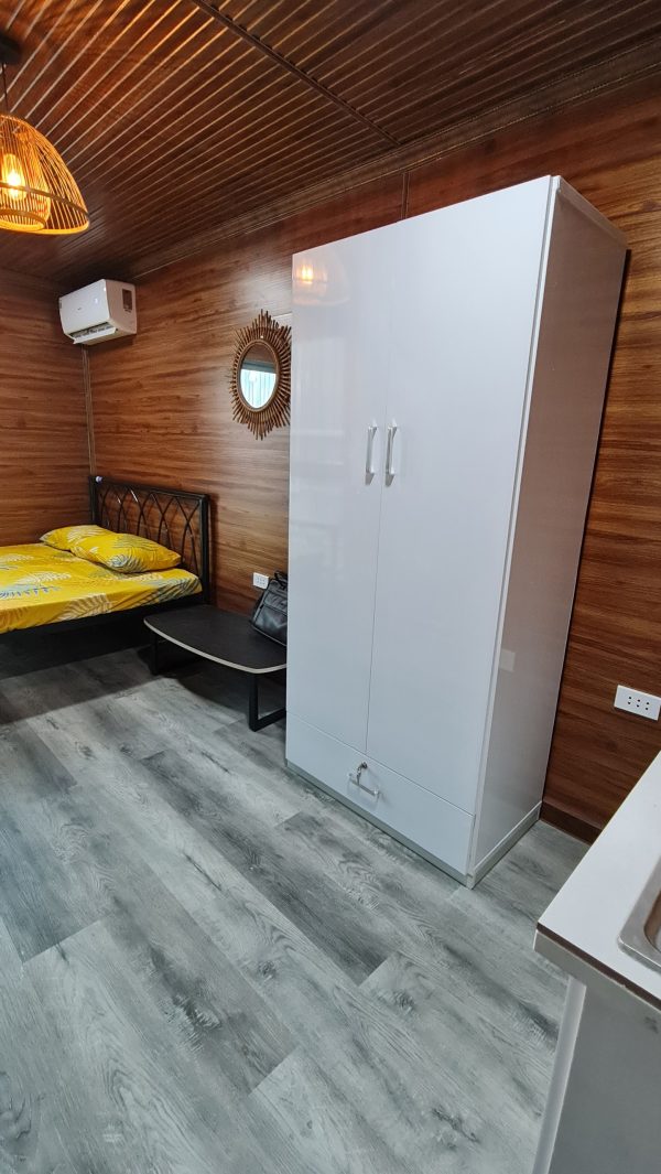 NHÀ LẮP GHÉP XI MĂNG GIẢ GỖ 14,4m2