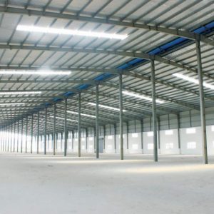 Mẫu nhà xưởng nhỏ cấp 4 hệ thống cửa chính rộng