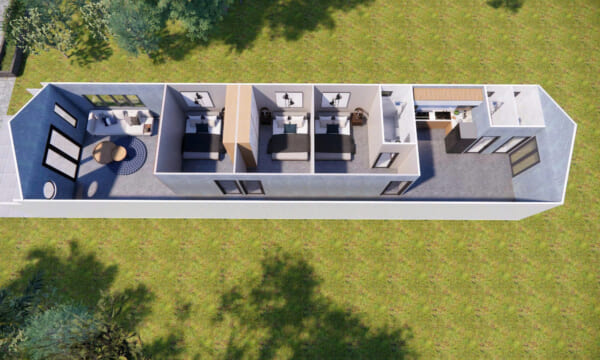 Nhà lắp ghép 106m2 Nhà lắp ghép 106m2
