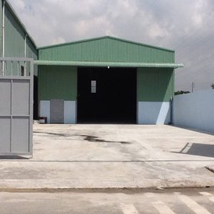 Mẫu nhà xưởng nhỏ cấp 4 tường và mái tôn