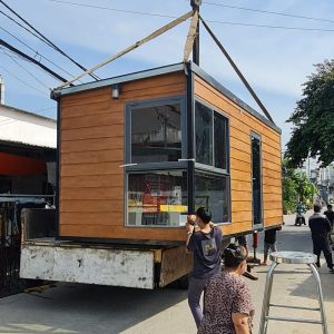 NHÀ LẮP GHÉP XI MĂNG GIẢ GỖ 14,4m2